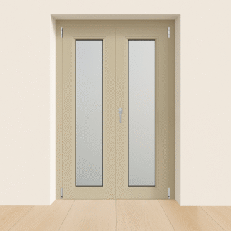 Portafinestra in legno a 2 ante